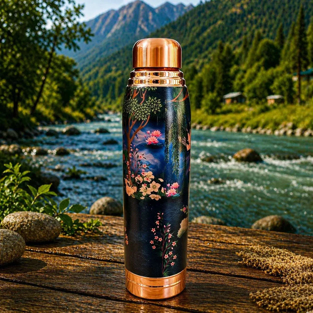 Copper Water Bottle (11.5 Inch) Vedansh Craft