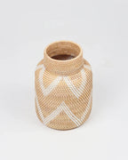 Handcrafted Rattan Decorative Vase for Tabletop and Shelf Styling