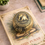Brass Circular Paper Weight (3 Inch) Vedansh Craft
