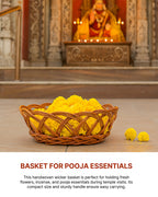 Wicker Fruit and Storage Baskets, Cane Gift Hamper for Kitchen and Home