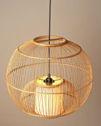 Handmade Bamboo Hanging Lamp for Bedroom and Living Room