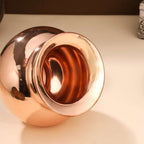 Copper Pooja Kalash Traditional Religious Pot for Puja Rituals (4.5 Inch) Vedansh Craft