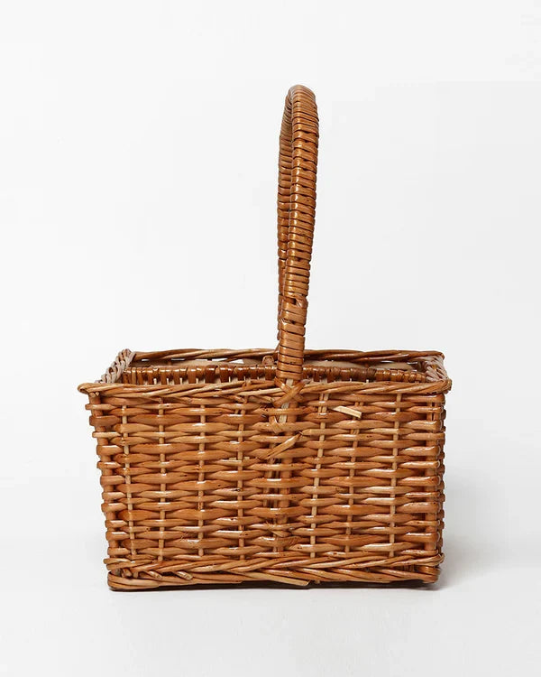 Natural Wicker Tray for Tabletop Storage, Organization, and Decorative Display