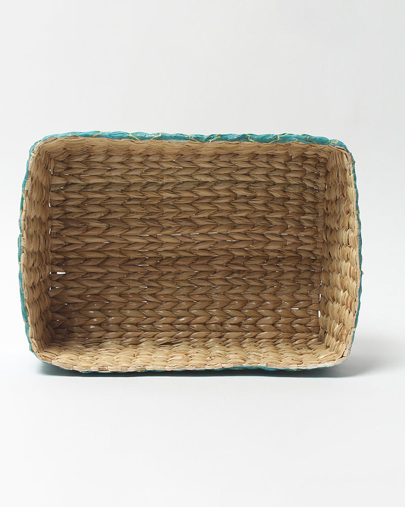 Seagrass Multipurpose Organizer for Home Styling, Storage, and Display
