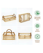 Eco-Friendly Bamboo Serving Tray for Gifts, Snacks, and Home Styling