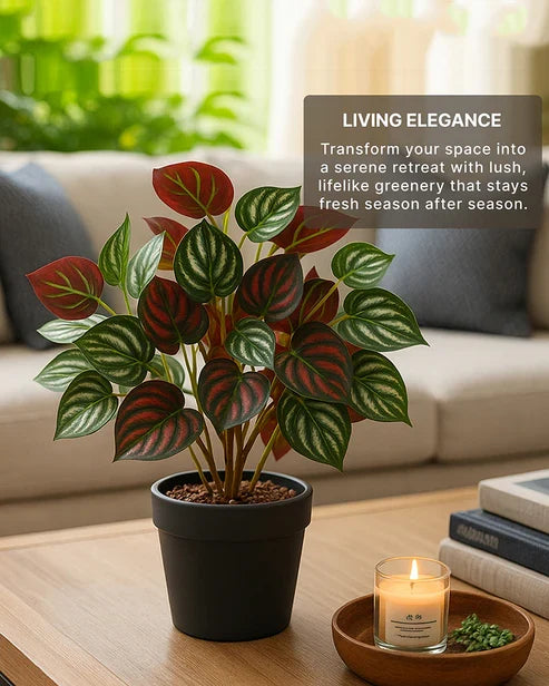 Decorative Artificial Plant with Pot for Living Room and Office Desk Decor