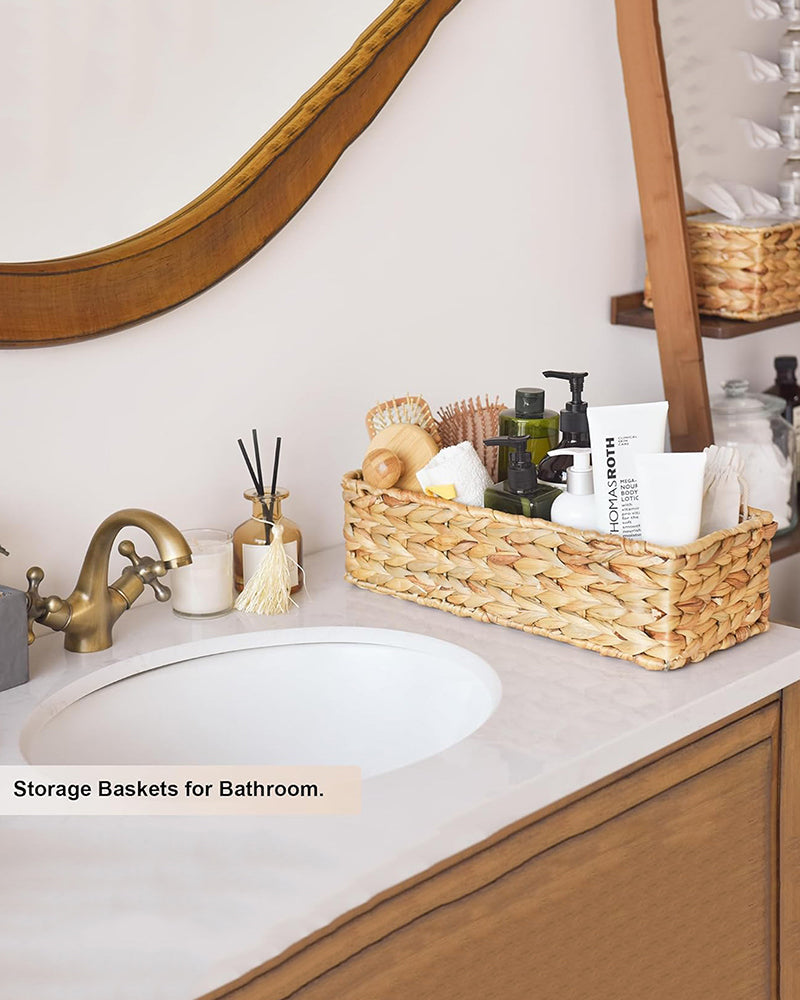 Water Hyacinth Basket Wardrobe Organizer and Storage Basket