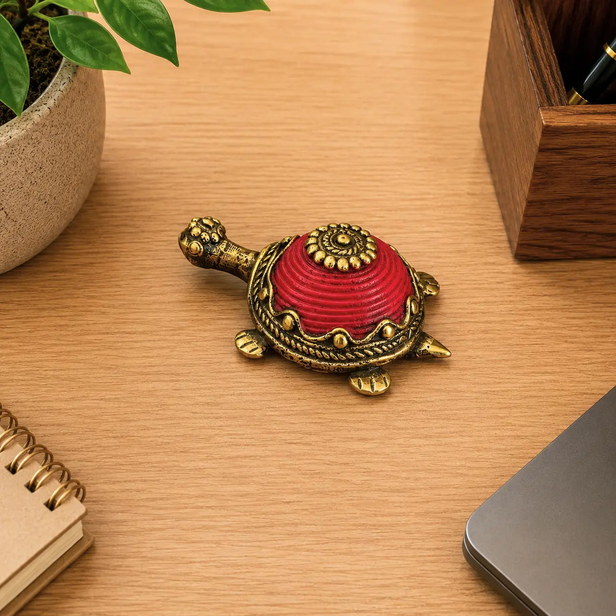 Brass Dhokra Tortoise Vastu/Feng Shui Vedansh Craft