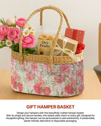 Portable Seagrass Tiffin & Picnic Basket for Travel, Lunch & Picnic Trips