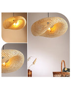 Rustic Bamboo Hanging Lamp for Home Decor and Hall