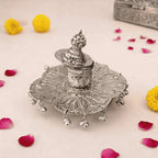 German Silver Kumkum Box With Ghungroo (3.5 Inch) Vedansh Craft