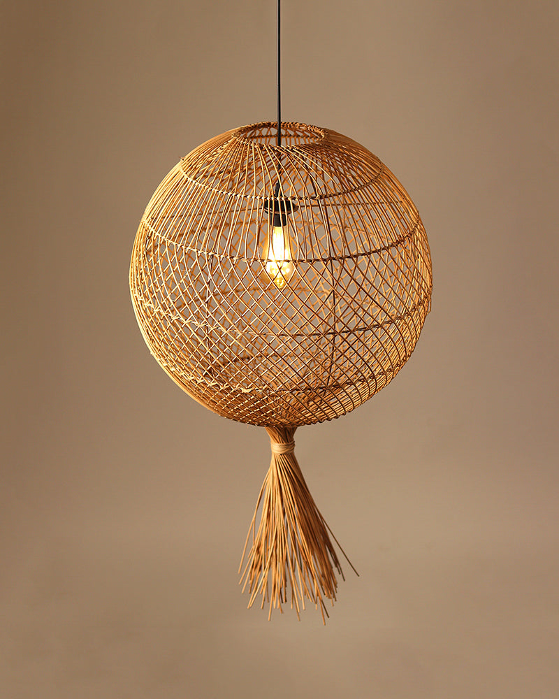 Handmade Rattan Pendant Lamp for Home and Balcony