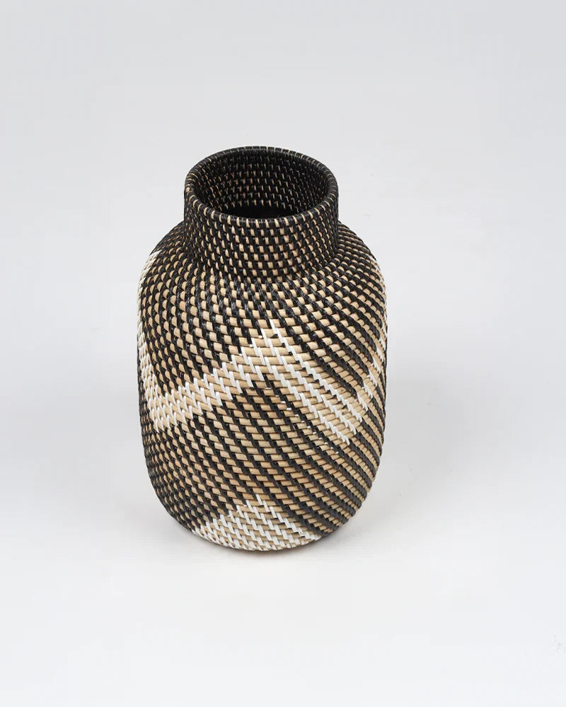 Handcrafted Rattan Flower Vase for Home Decor