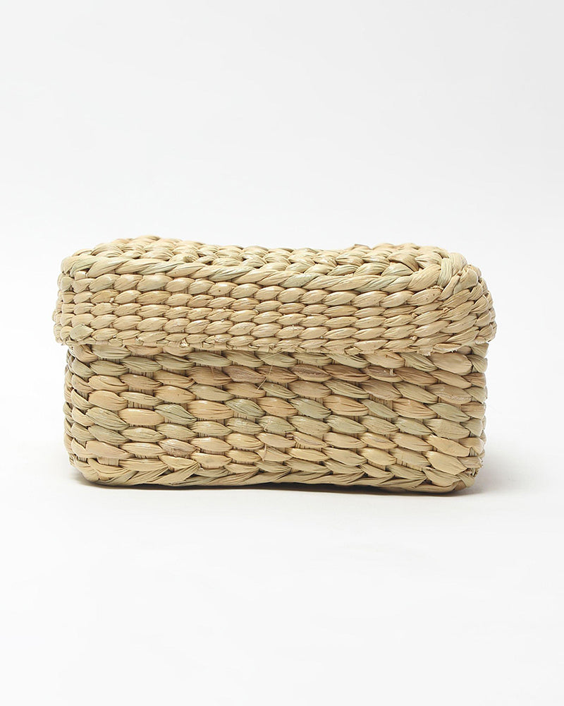 Seagrass Storage Box for Closet & Desk Organization