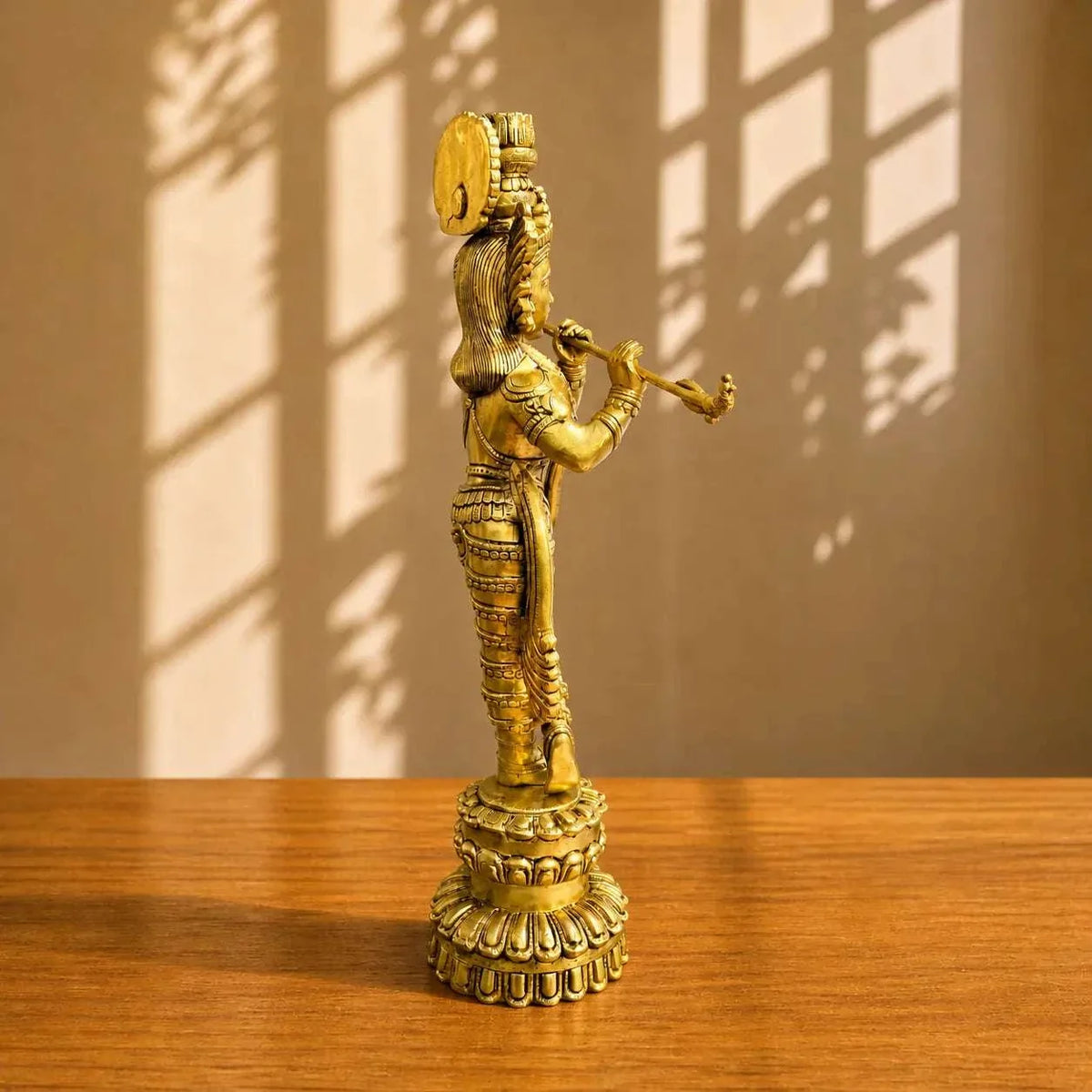 Brass Standing Krishna Idol (20 Inch) Vedansh Craft