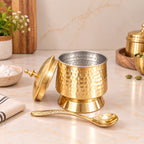 Brass Mughlai Ghee Pot (5 Inch) Vedansh Craft