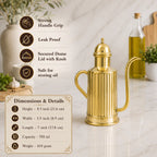 Brass Oil Dispenser / Bottle (8.5 inch) Vedansh Craft