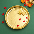Brass Hammered Thali (11 Inch) Vedansh Craft