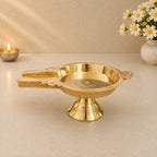Brass Abhishek Patra Stand (4 Inch) Vedansh Craft
