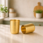 Brass Lining Glass Pair Vedansh Craft