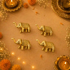 Brass Elephant Statue Set With Gift Box/Hamper Vedansh Craft