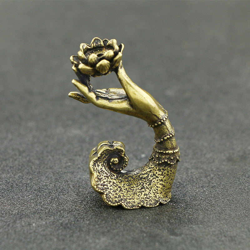Antique Miscellaneous Antique Bergamot Incense Stick Incense Burner Brass Craft kafalo