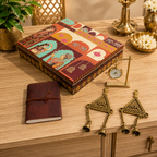 Brass Table Clock and Shubh Labh Gift/Corporate Hamper Vedansh Craft