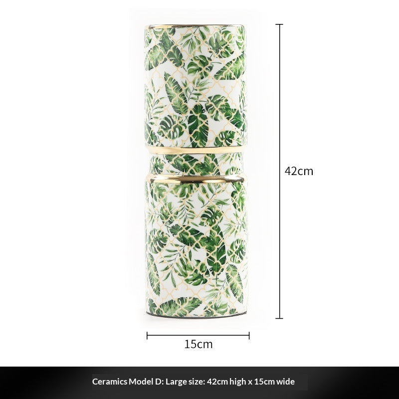 Light-luxury Zen-inspired Iron And Ceramic Art Piece For Home Decor