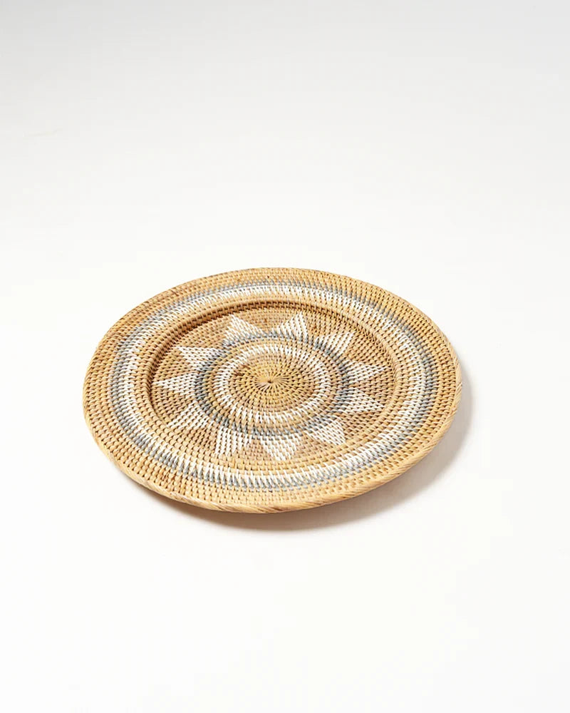 Handcrafted Rattan Wall Decor Accent for Living Room