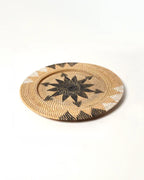 Decorative Rattan Wall Tray for Hallway and Office Walls