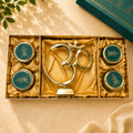 Brass Table Top Om With Stand Gift Hamper Vedansh Craft