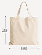 PeaceOut Cotton Canvas Tote bag for Women – Reusable Aesthetic Printed Shoulder Carry, Eco-Friendly for Work, Travel, Grocery, Beach & Everyday Use