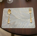 Table Placemats 8pcs Elegant Light Golden Color with Stunning 3D Embossed Design | Durable, Waterproof & Stylish Dining Decor(JC-1JJG-MA1M-PO8) Kafalo