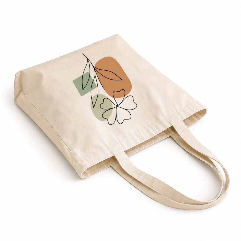 PeaceOut Cotton Canvas Tote bag for Women – Reusable Aesthetic Printed Shoulder Carry, Eco-Friendly for Work, Travel, Grocery, Beach & Everyday Use