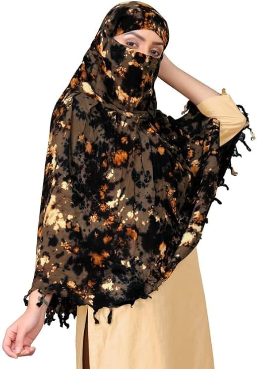 VASTTRAM Women's Pure Cotton Long Scarves Scarf Cum Mask usable for Driver Anti Pollution Full Face Cover With UV Sun Rays Protection