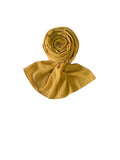 Premium Georgette Hijab for Women - 2 Meter Long Stylish | Stole | Lightweight Breathable Daily & Occasion Wear | Single Piece & Pack Of 3 Multicolor (1, Mustered Yellow)