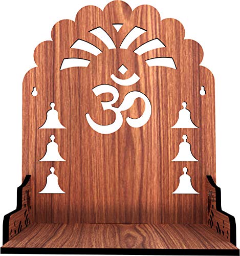 Mahganya Handmade Beautiful Small Wooden Home Office Temple/Pooja Mandir