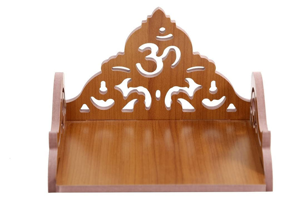 kriyanta Small Wooden Temple for Home & Office, Light Weight Puja Mandir, Perfect for Smaller Spaces. (Hindolo 25)
