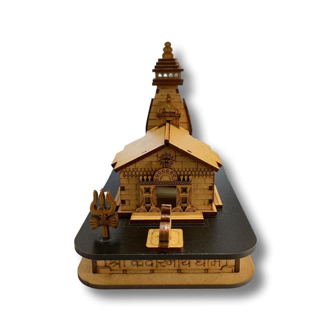 A&S Ventures Brown Miniature Shri Kedarnath Temple Small || The Himalayan Temple of Lord Shiva Kedarnath Dham