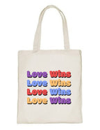 Delhi Printing Co. Love wins tote bag|Strong Cotton Bag for Shopping