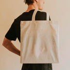 Plain Cotton Tote Bag, Natural White, Reusable Shopping Bag Pack of 5