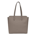 The Gusto Beyond Plus - Premium Vegan Leather Tote Bag for Women, Big Size, Grey | Stylish Handbag for women with Zip Closure | Fit for Office Bag, College, Travel Use | Handcrafted in India