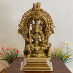ARTVARKO Brass Mariamman Devi Mariaai Goddess Durga Maariamma Amman Aatha South Indian Goddess of Rain and Curing Diseases Height 5,5 Inch