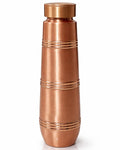 viDixn Pure Copper Water Bottle 950ml – Slim & Stylish Ayurvedic Tamra Jal Bottle, Leakproof Screw Cap, BPA Free, 100% Copper Drinking Bottle for Home, Office, Gym & Travel