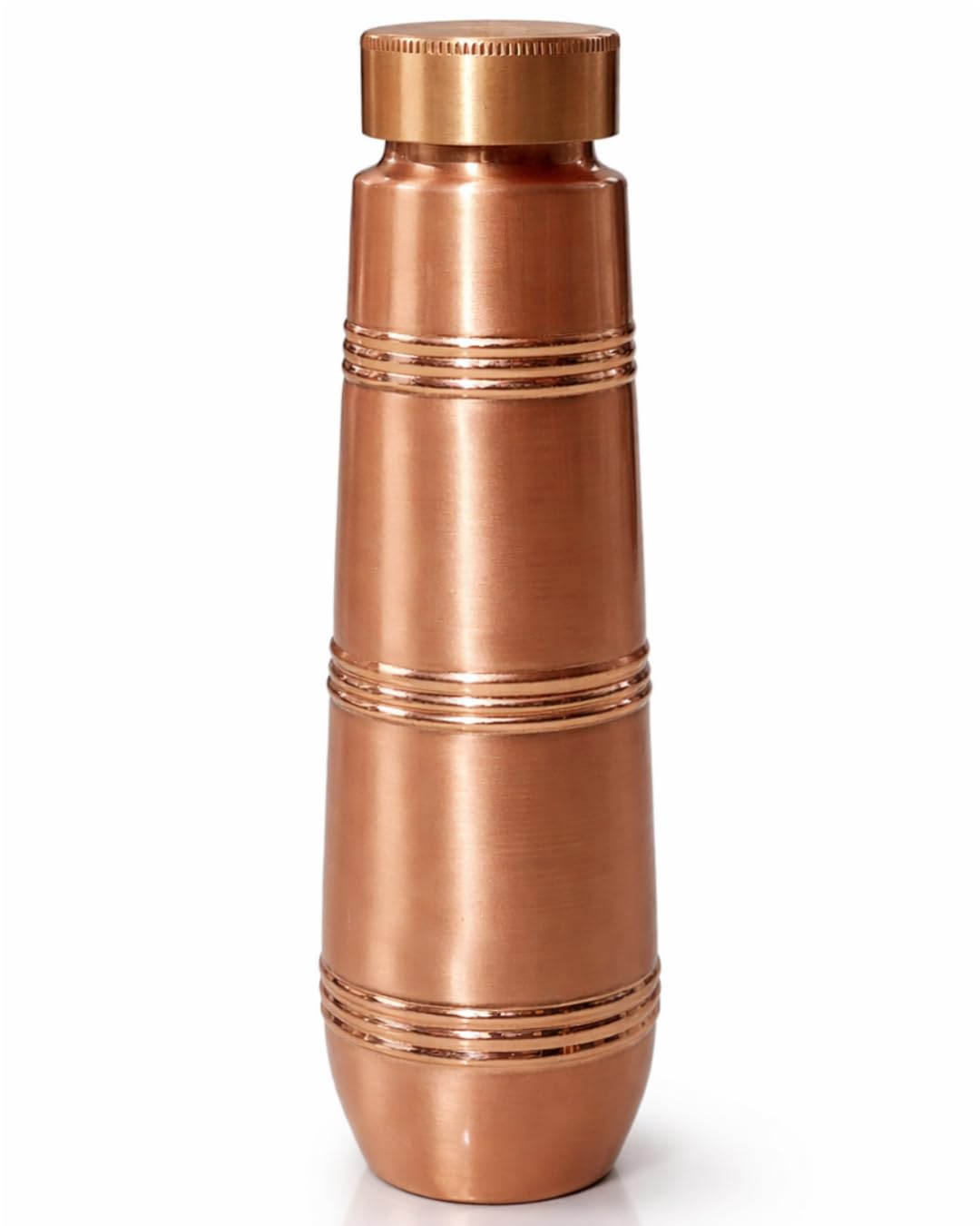 viDixn Pure Copper Water Bottle 950ml – Slim & Stylish Ayurvedic Tamra Jal Bottle, Leakproof Screw Cap, BPA Free, 100% Copper Drinking Bottle for Home, Office, Gym & Travel
