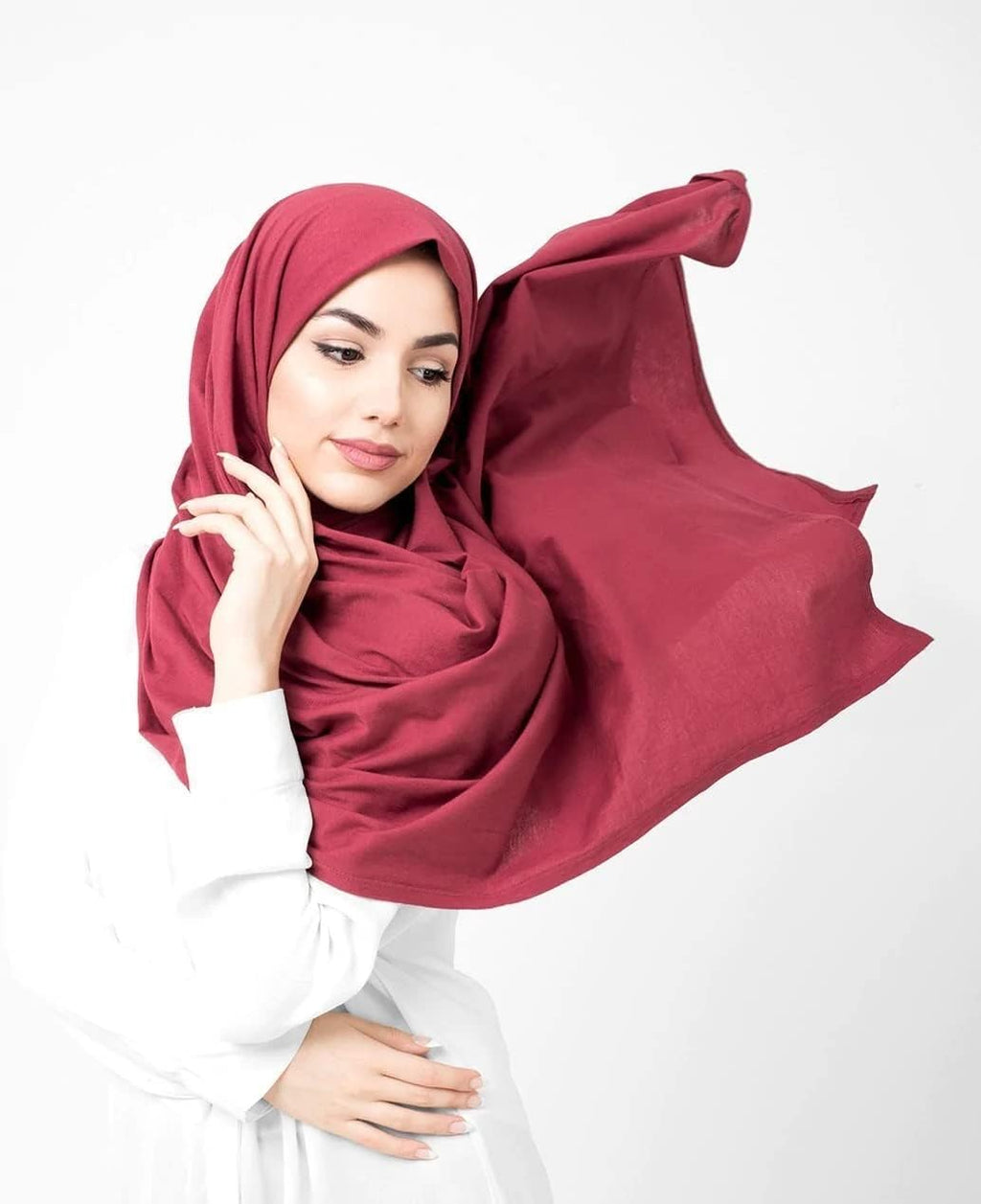 ICW Female Soft Chiffon Georgette Scarves Shawl Stoles Long Scarf Wrap Head Scarves (Pack Of 4 Set),Multicolor