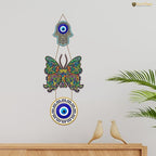 Artvibes Beautiful Butterfly MDF Wood Wall Hanger Ornaments For Vastu For Home Decoration | Livingroom | Spiritual Decor Items | Wall Illustrations | Ethnic Wall Decor | Wall Art Print (WH_8501NN)
