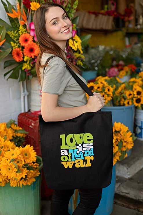 TheYaYaCafe Printed Cotton Black Tote Bag|Multipurpose bag|Lightweight