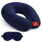 WiseLife Luxury Silk Velvet Sleep Eye Mask For Men & Women | Ultra Smooth & Adjustable Blind Fold Suitable For All Family Members | Sleeping, Travelling, Relaxation | Perfect For Gifting (Navy Blue)