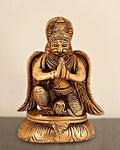 ARTVARKO Brass Garuda Idol Statue Vishnu's Vehicle Eagle Height 3.5 